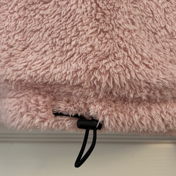 PINK fuzzy pink half zip - Picture 3 of 4